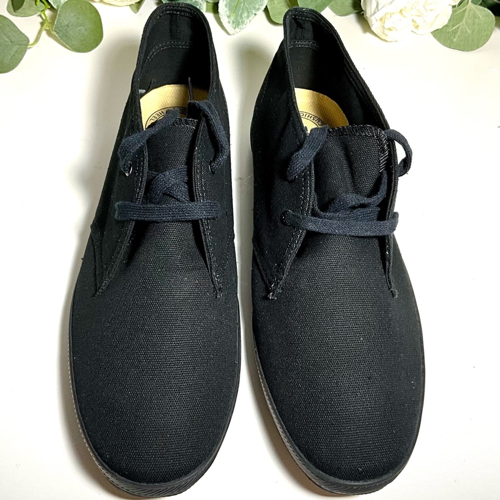 Men’s Keds Champion Mid-Top Black Canvas Sneakers 9.5 M